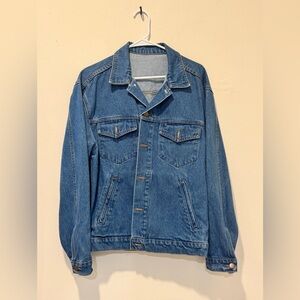 Classic Denim Jacket - Los Angeles Apparel - Medium 100% cotton